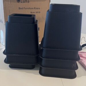 Black Bed Furniture Risers